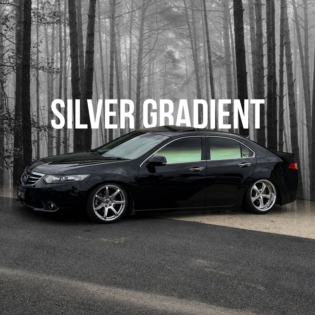 Silver Gradient Car Tint Film