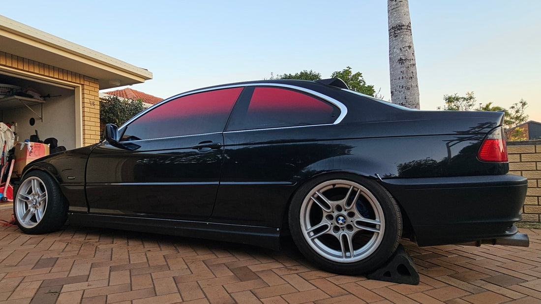 Red Gradient Car Tint Film